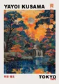 Peinture diamant Yayoi Kusama montagnes rivières 20x25 à 50x70 cm – Couleur Jaune (03)