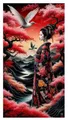 Peinture diamantée kimono japonais 20x40 à 30x60 cm – Couleur HB0081