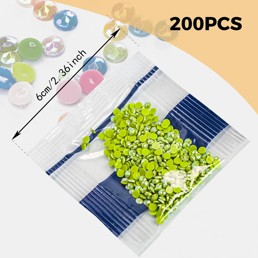 Perles diamant résine 60 couleurs