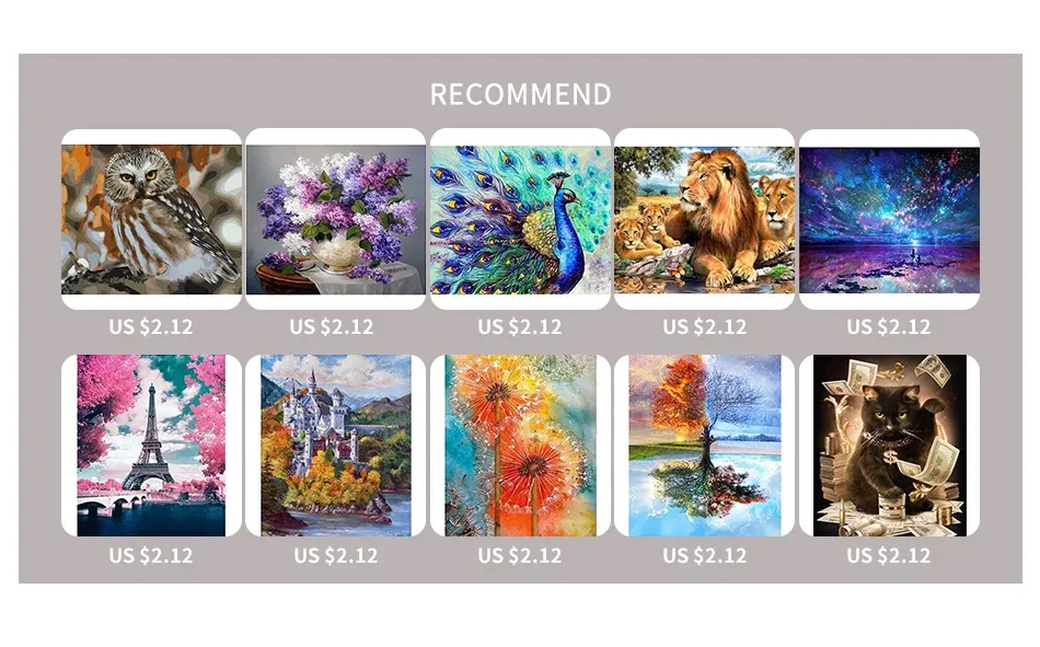 Photo personnalisée peinture diamant 15 à 80 cm