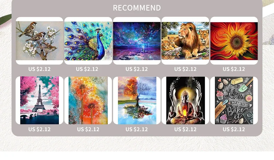 Photo personnalisée peinture diamant 15 à 80 cm