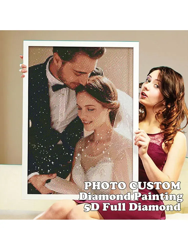 Photo personnalisée peinture diamant 20 à 40 cm