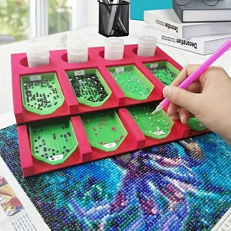 Plateau organisateur pour boîtes de rangement peinture diamant