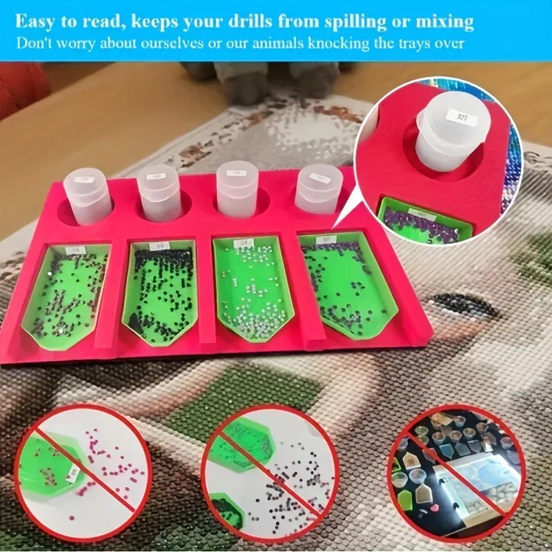 Plateau organisateur pour boîtes de rangement peinture diamant