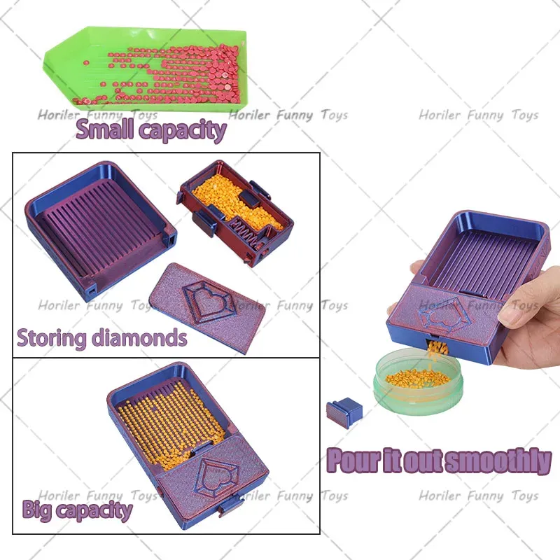 Plateau rangement peinture diamant