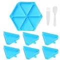 Plateaux de rangement pour peinture diamant 6 fentes – Couleur LJ-Blue