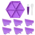 Plateaux de rangement pour peinture diamant 6 fentes – Couleur LJ-Purple