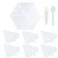 Plateaux de rangement pour peinture diamant 6 fentes – Couleur LJ-White