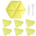 Plateaux de rangement pour peinture diamant 6 fentes – Couleur LJ-Yellow
