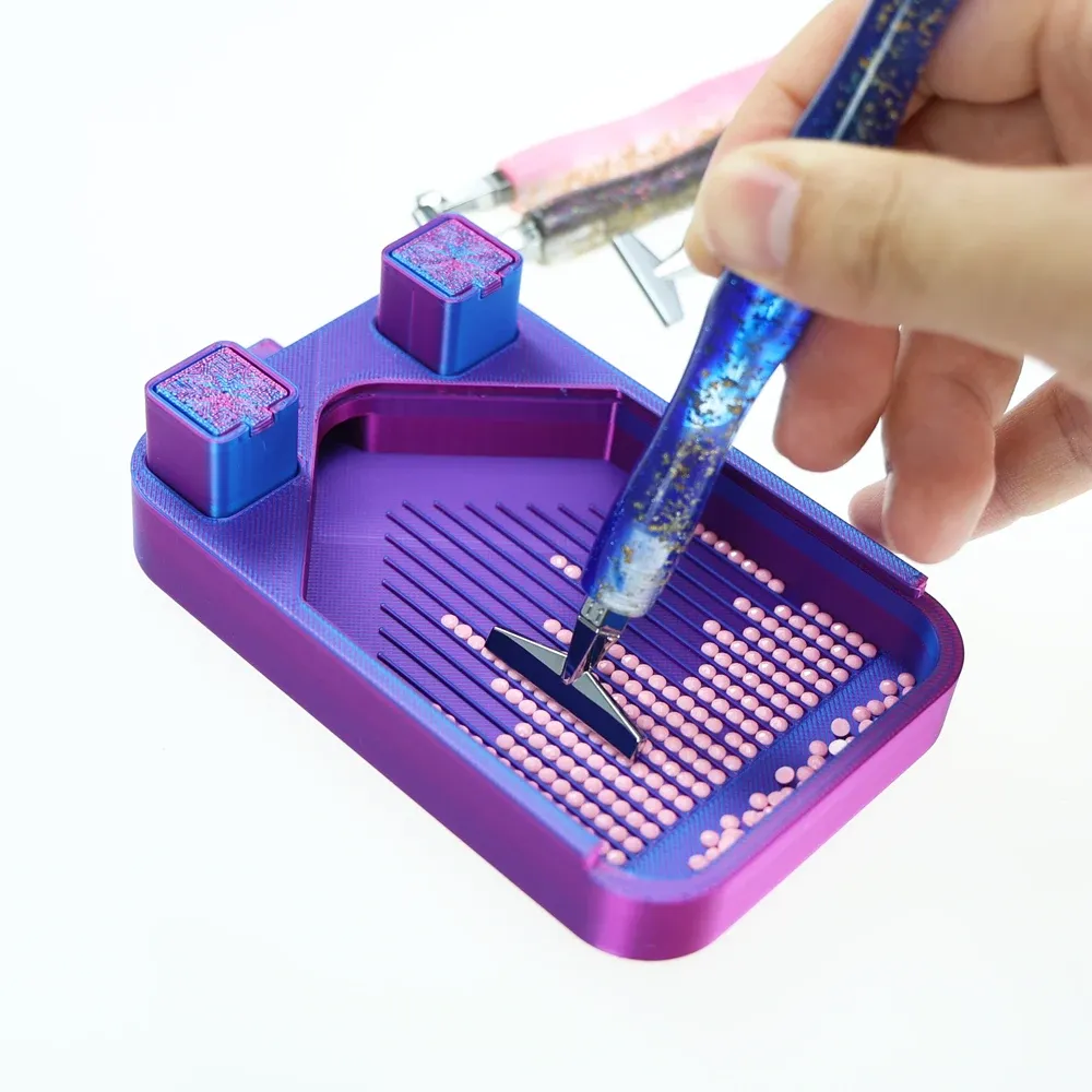 Pointes stylo métal peinture diamant
