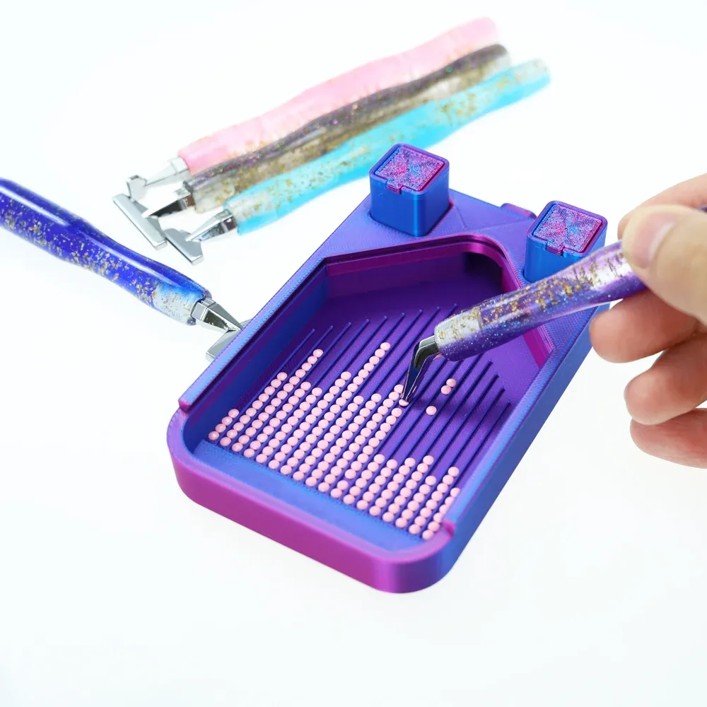 Pointes stylo métal peinture diamant