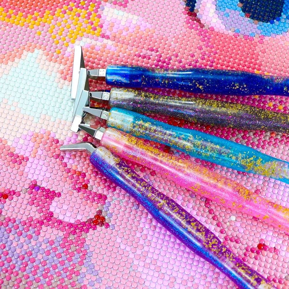 Pointes stylo métal peinture diamant
