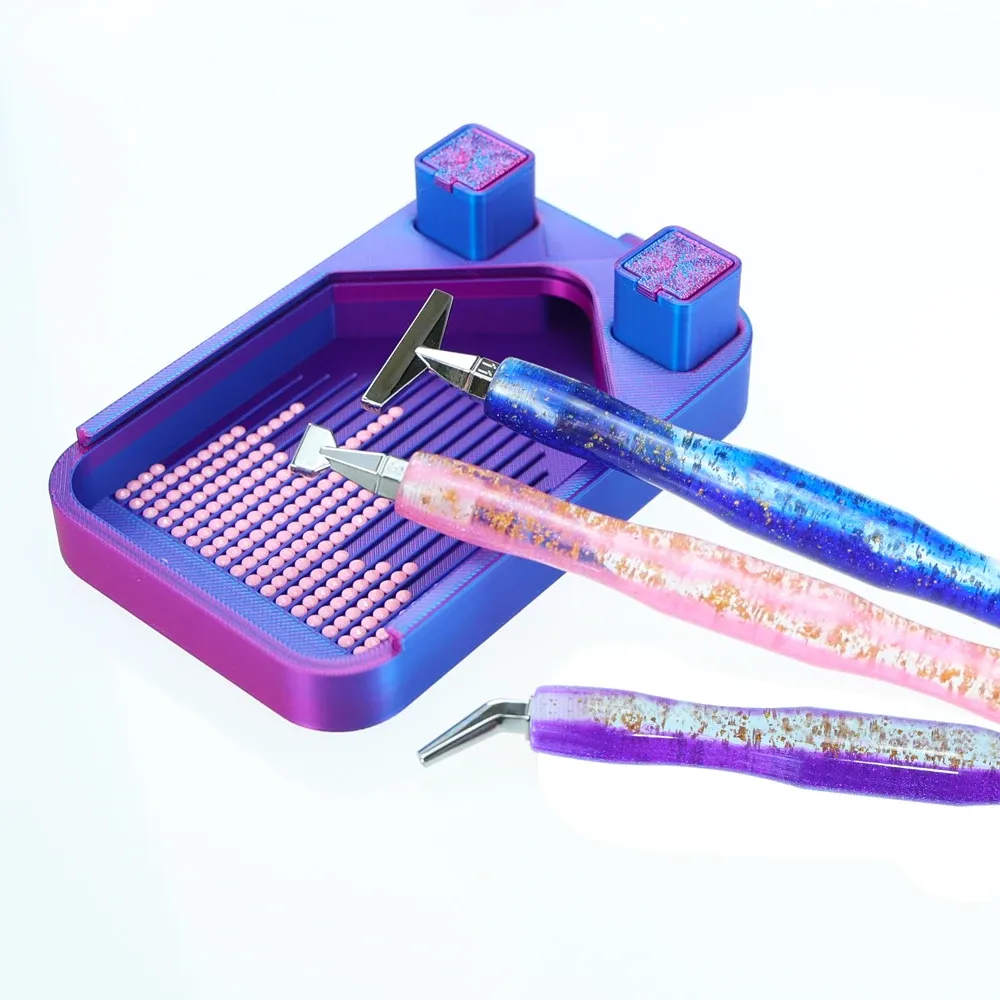 Pointes stylo métal peinture diamant