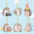 Porte-clés peinture diamant lot de 6 animaux – Couleur YSQ022