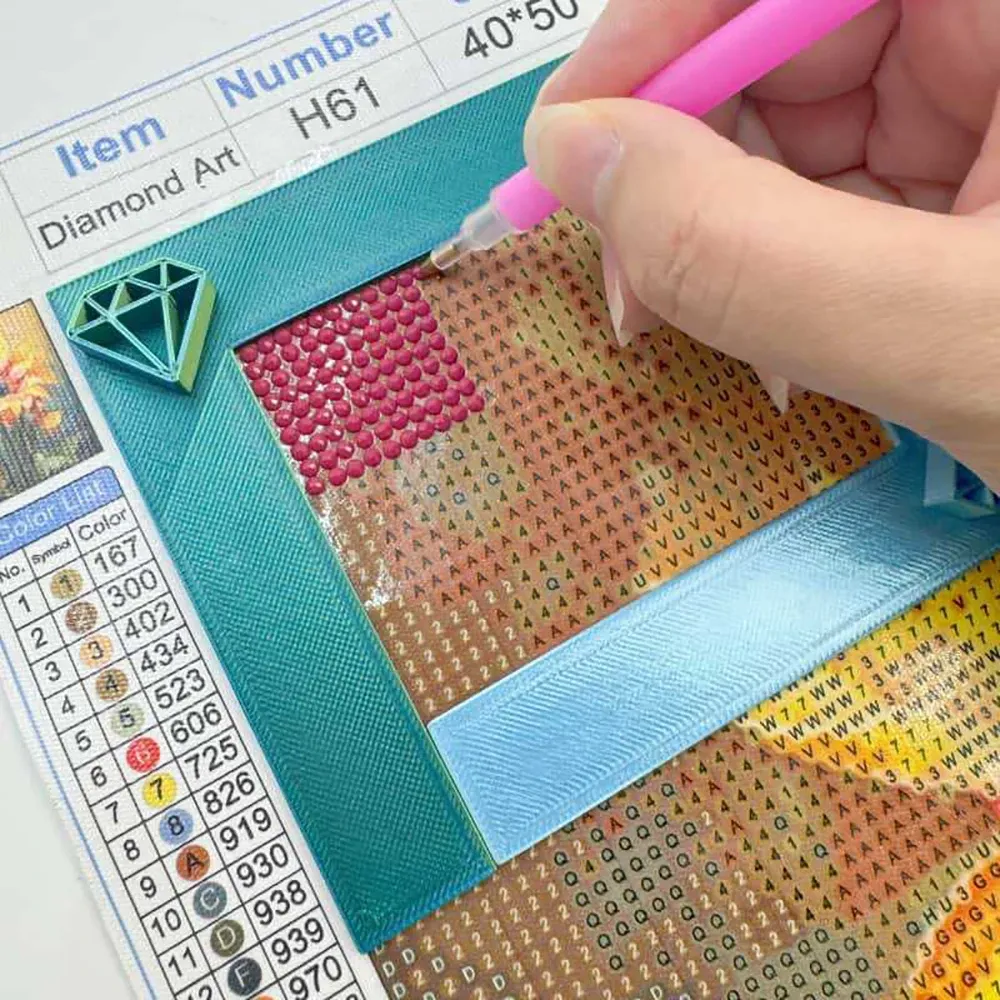 Règle de positionnement pour peinture diamant 5D