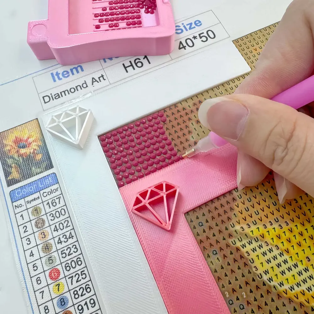 Règle de positionnement pour peinture diamant 5D