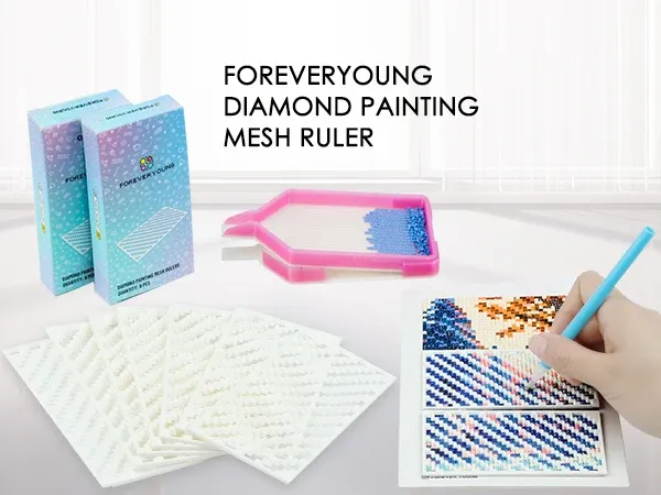 Règle diamant peinture 9 pièces