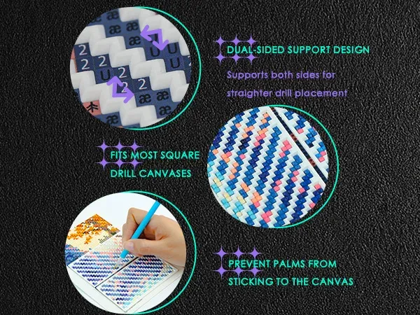 Règle diamant peinture 9 pièces