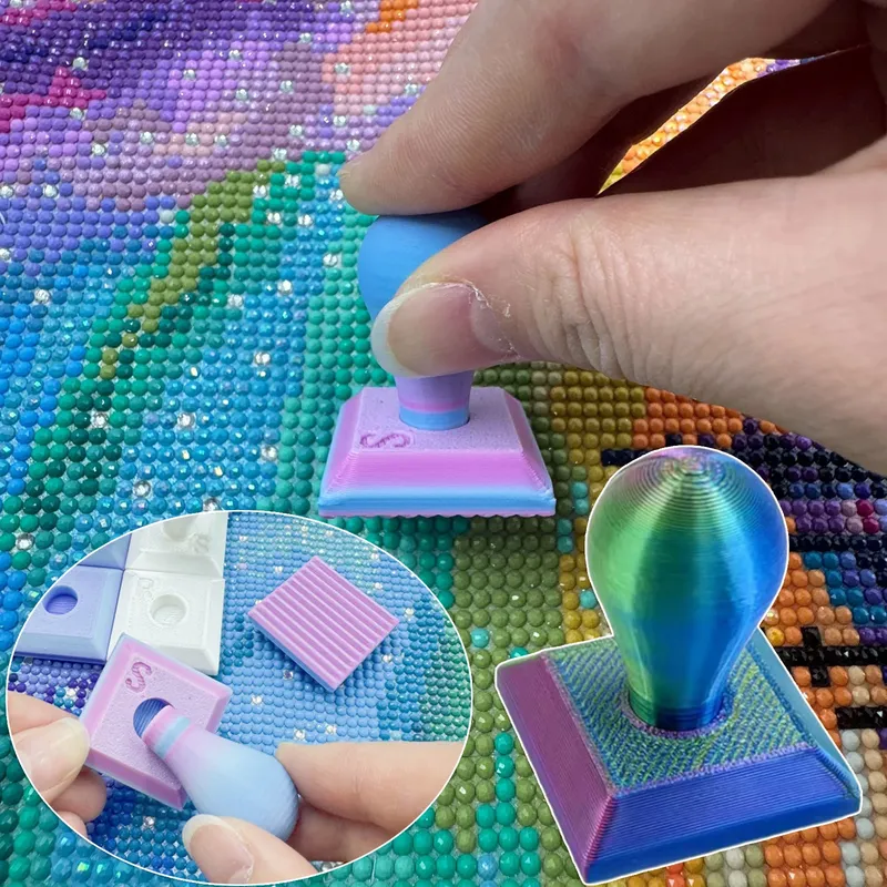 Rouleau tampon détachable 2 pièces pour peinture diamant