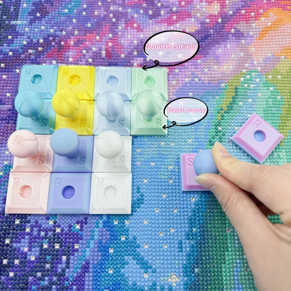 Rouleau tampon détachable 2 pièces pour peinture diamant