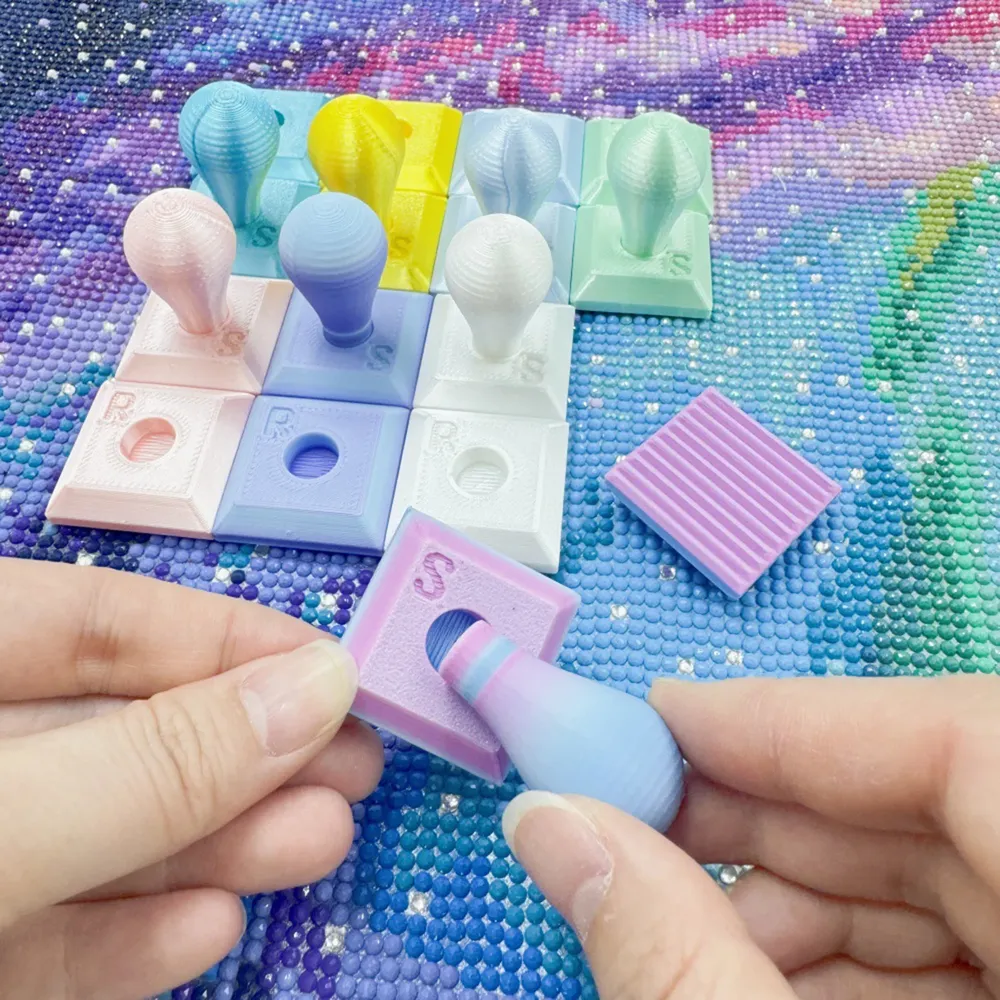 Rouleau tampon détachable 2 pièces pour peinture diamant