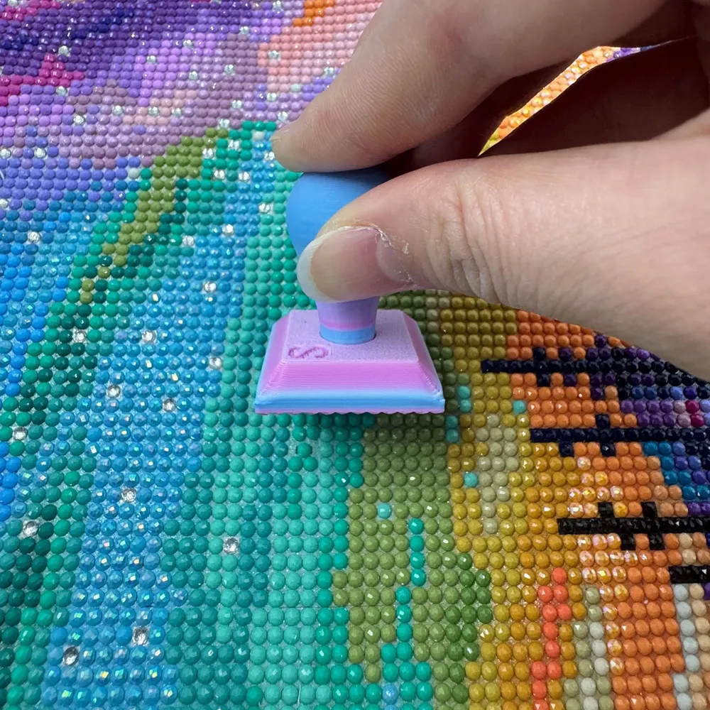 Rouleau tampon détachable 2 pièces pour peinture diamant