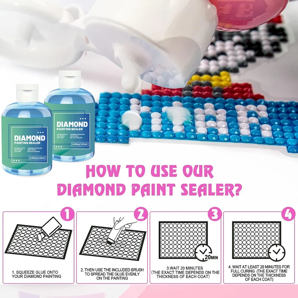 Scellant brillant pour peinture diamant 120 ml