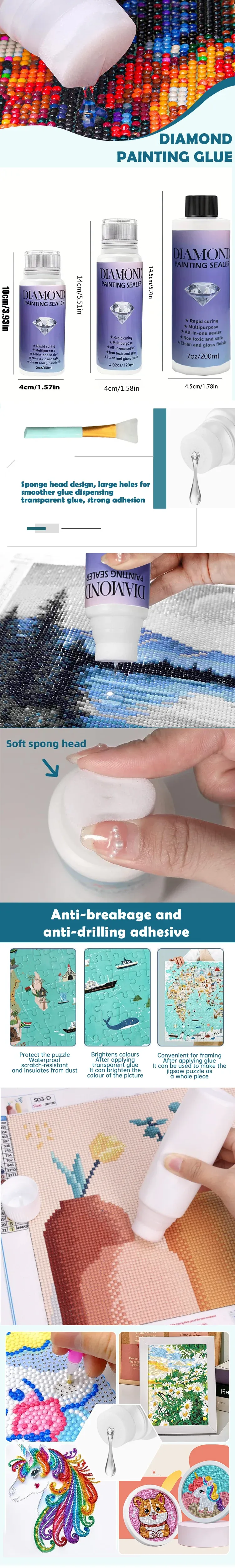 Scellant brillant pour peinture diamant 60 à 200 ml