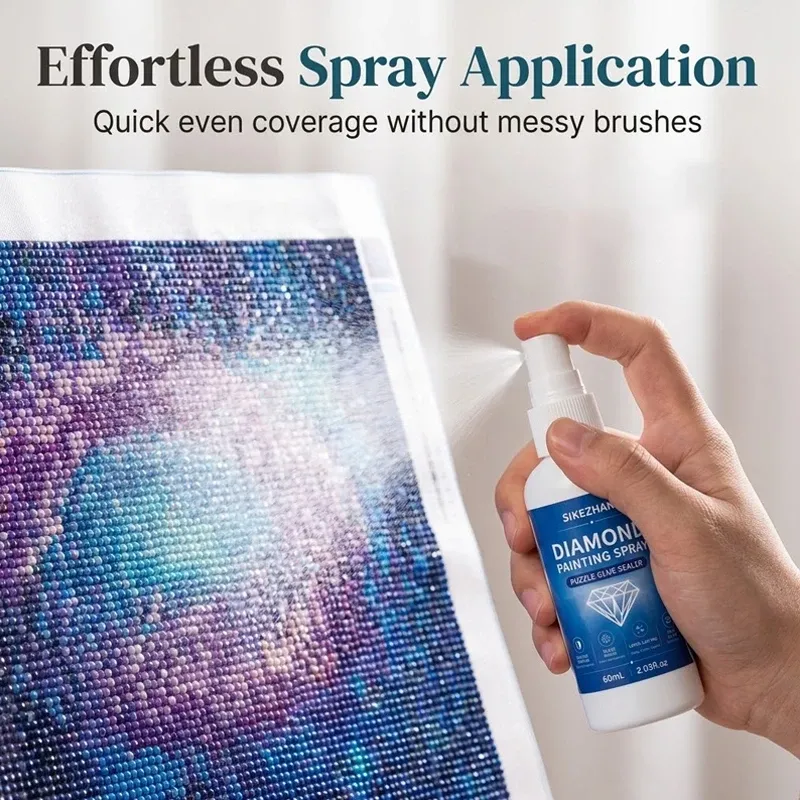 Spray colle 60 ml pour peinture diamant revêtement protecteur