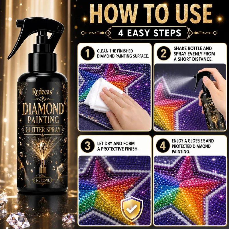 Spray finition peinture diamant brillant anti-décollement