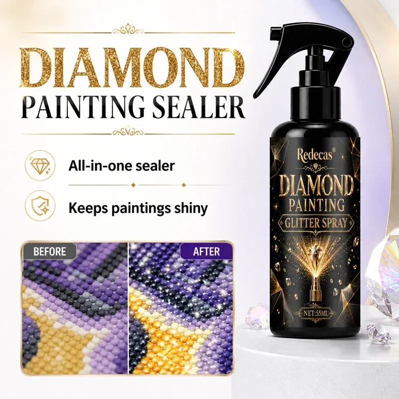 Spray finition peinture diamant brillant anti-décollement