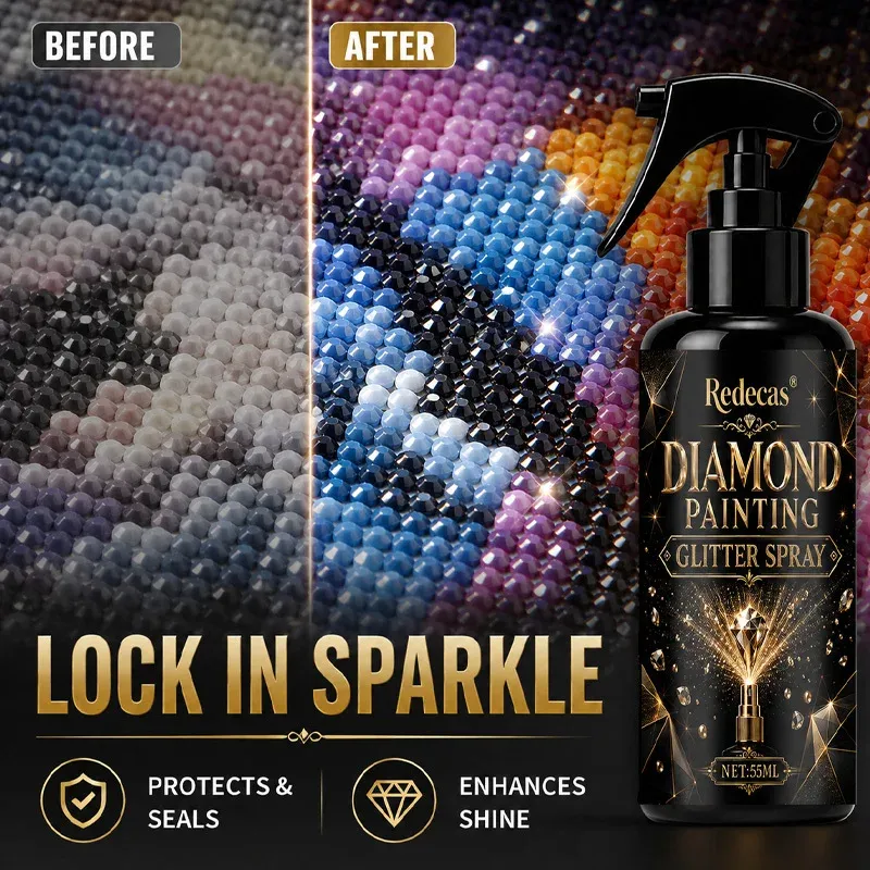 Spray finition peinture diamant brillant anti-décollement