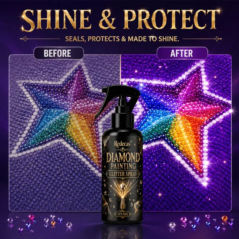 Spray finition peinture diamant brillant anti-décollement
