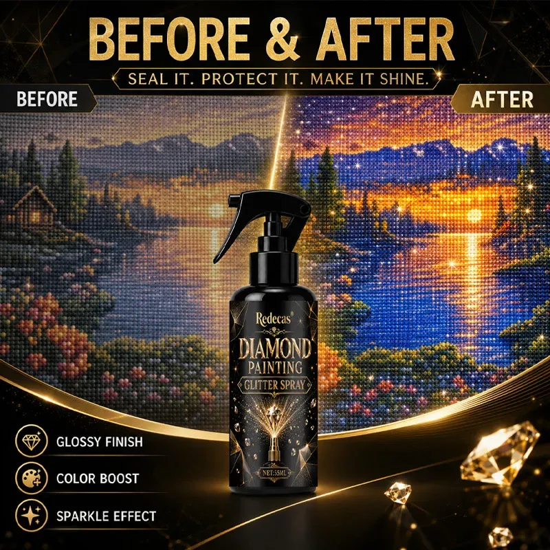 Spray finition peinture diamant brillant anti-décollement