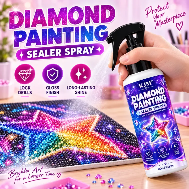 Spray fixant peinture diamant