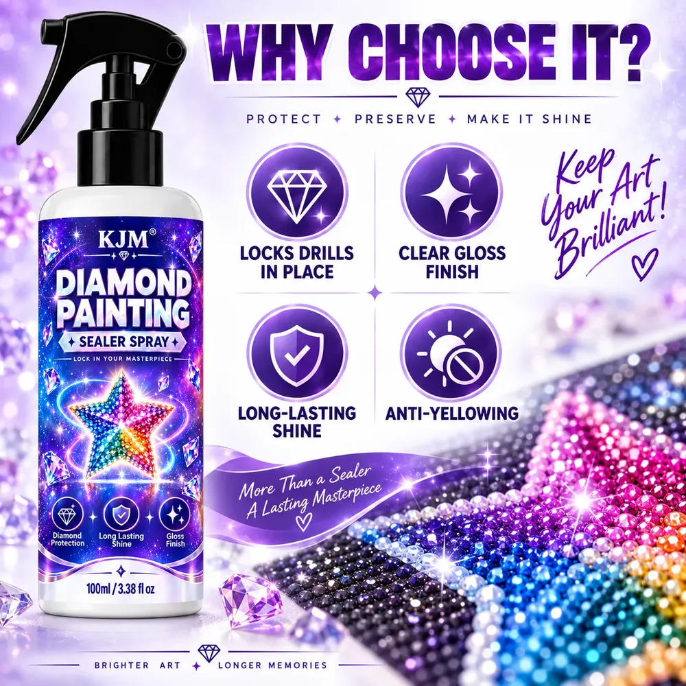 Spray fixant peinture diamant