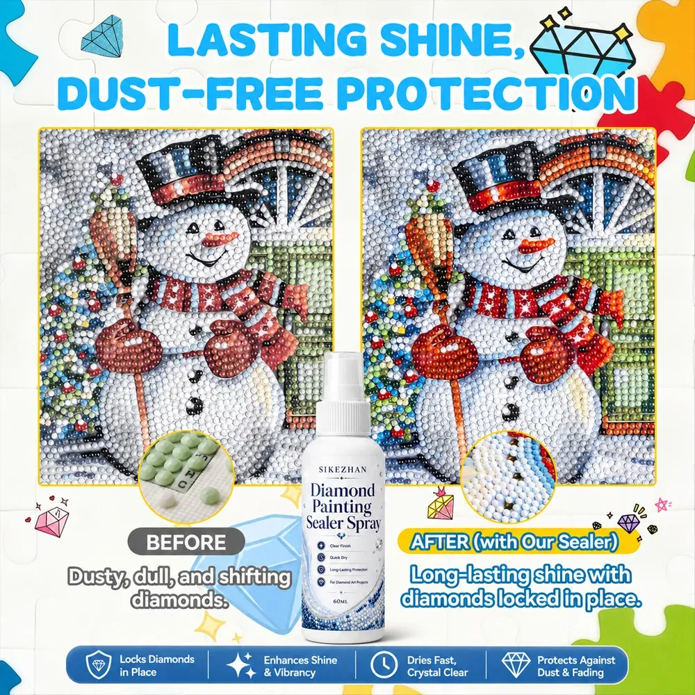 Spray fixateur pour peinture diamant 60ml à 300ml