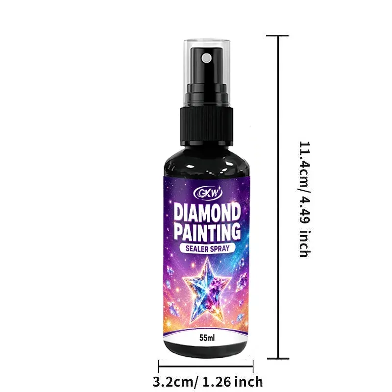Spray fixation peinture diamant brillant anti-chute