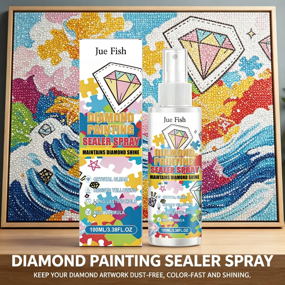 Spray protecteur brillant anti-jaunissement pour peinture diamant