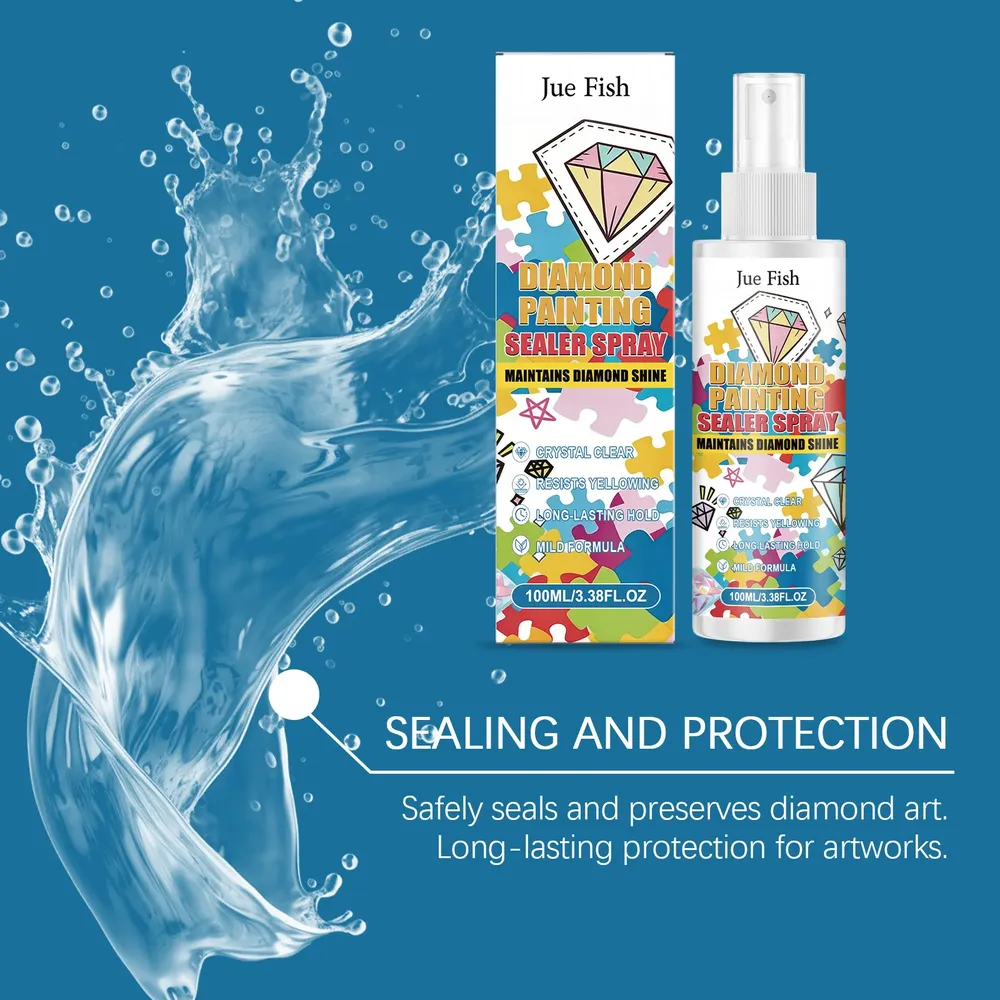 Spray protecteur brillant anti-jaunissement pour peinture diamant