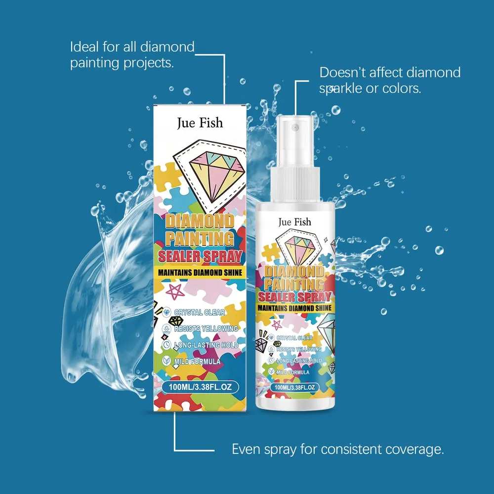 Spray protecteur brillant anti-jaunissement pour peinture diamant