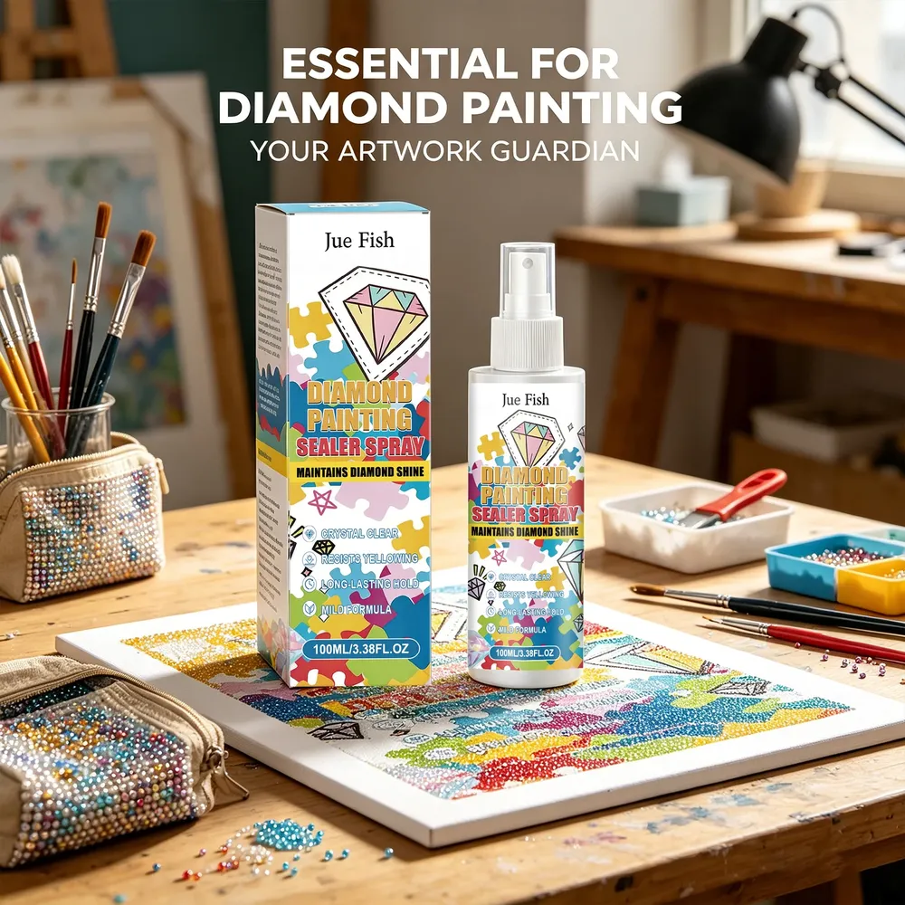 Spray protecteur brillant anti-jaunissement pour peinture diamant