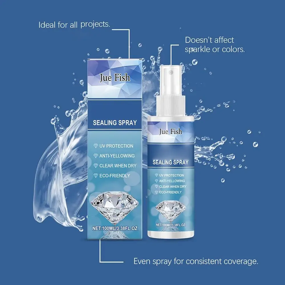Spray scellant brillant anti-chute pour peinture diamant