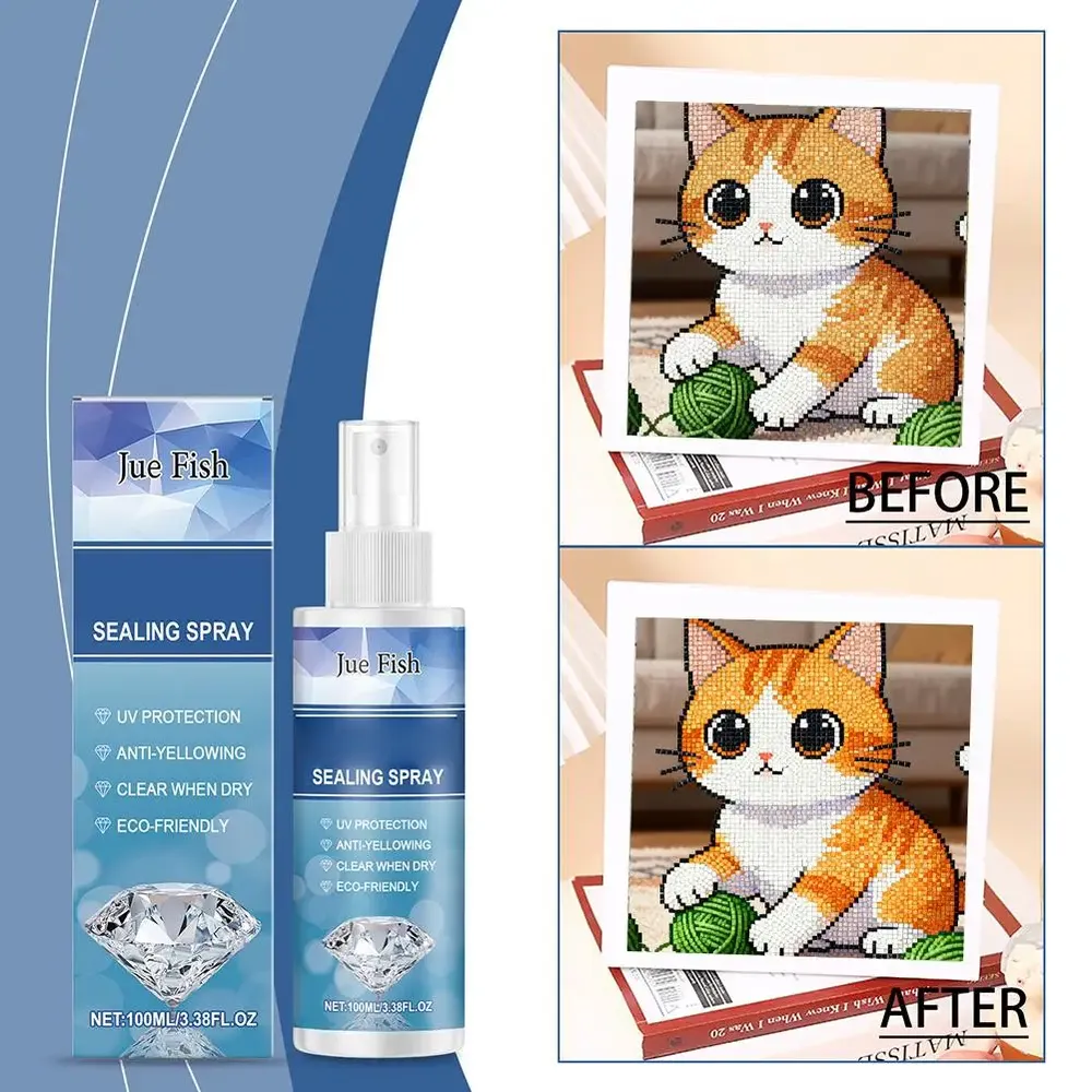 Spray scellant brillant anti-chute pour peinture diamant
