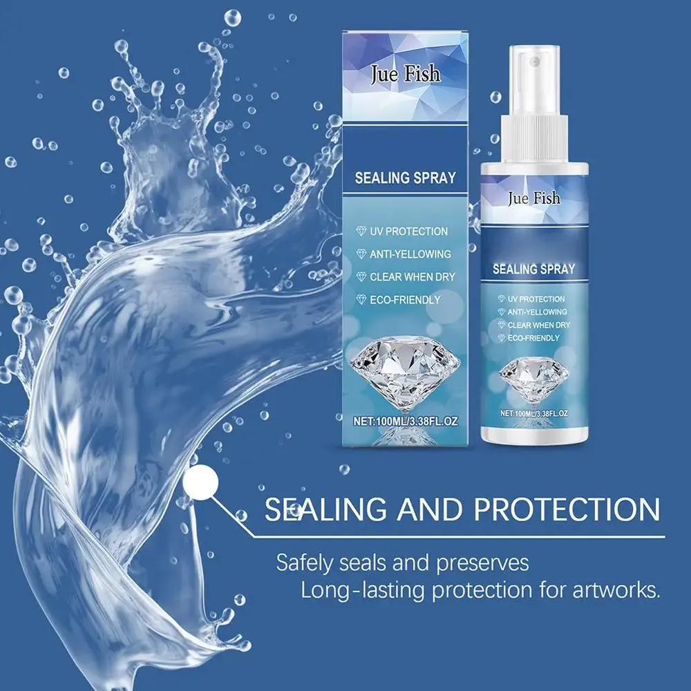 Spray scellant brillant anti-chute pour peinture diamant