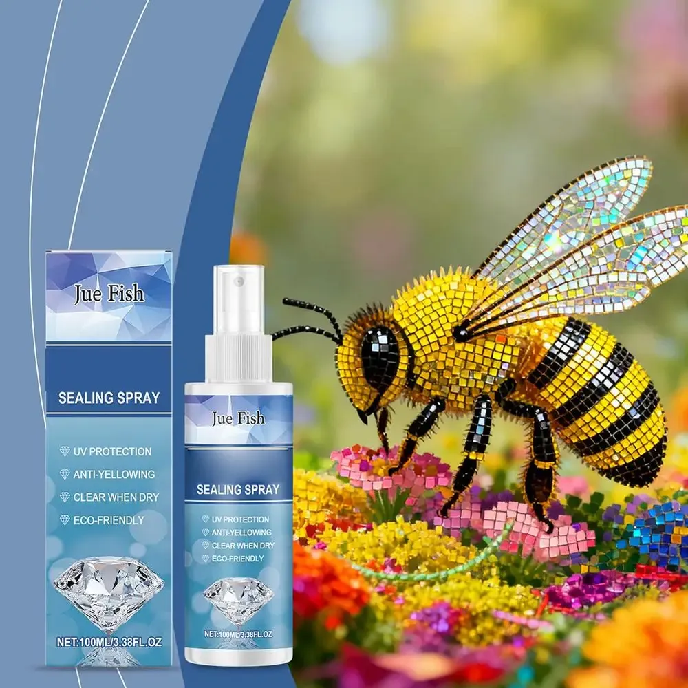 Spray scellant brillant anti-chute pour peinture diamant