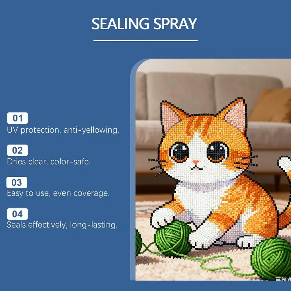 Spray scellant brillant anti-chute pour peinture diamant