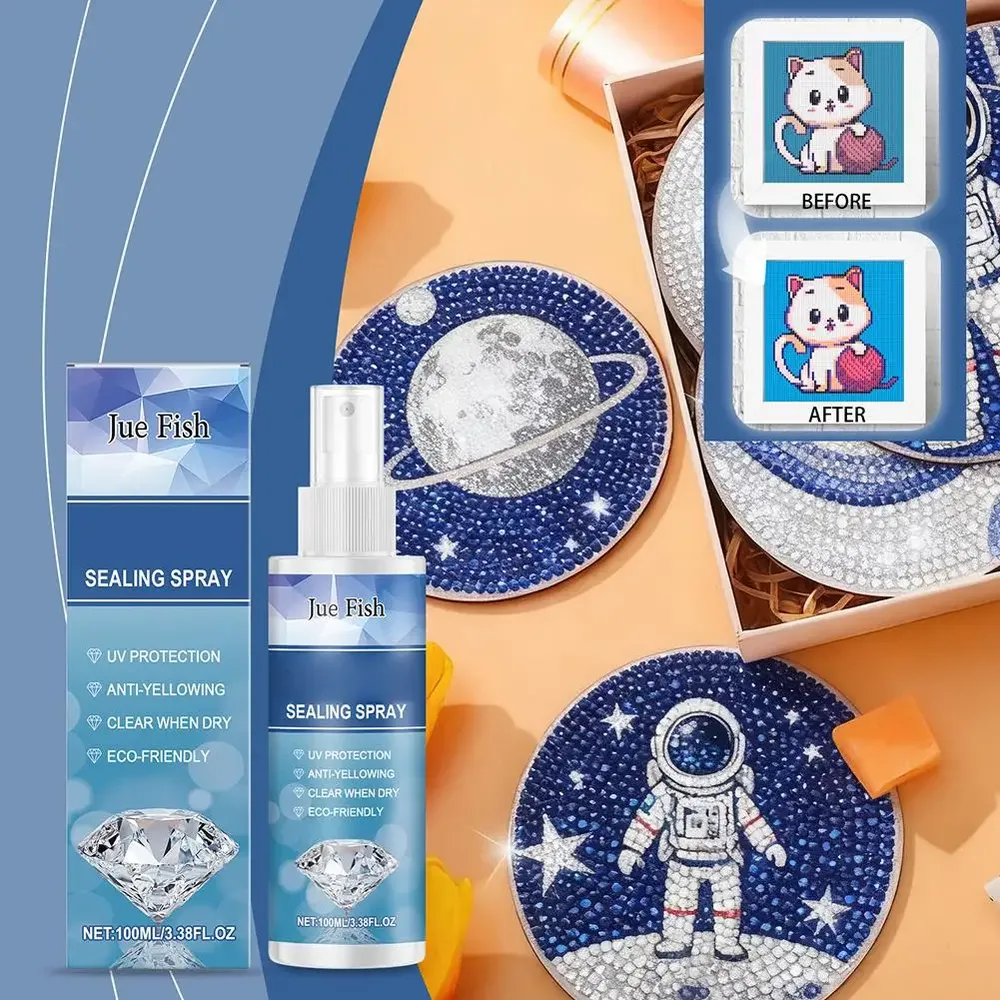 Spray scellant brillant anti-chute pour peinture diamant
