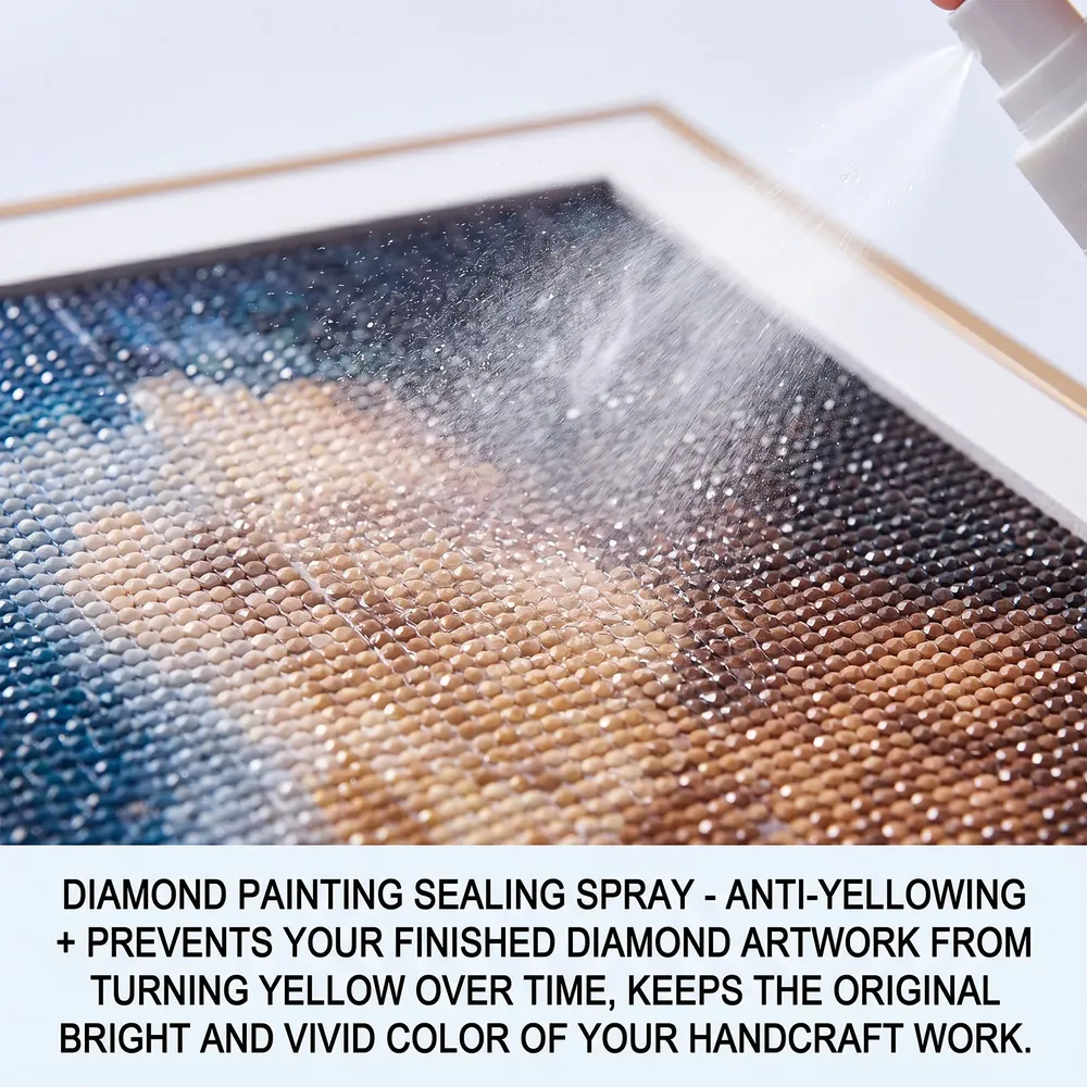 Spray scellant brillant anti-poussière pour peinture diamant