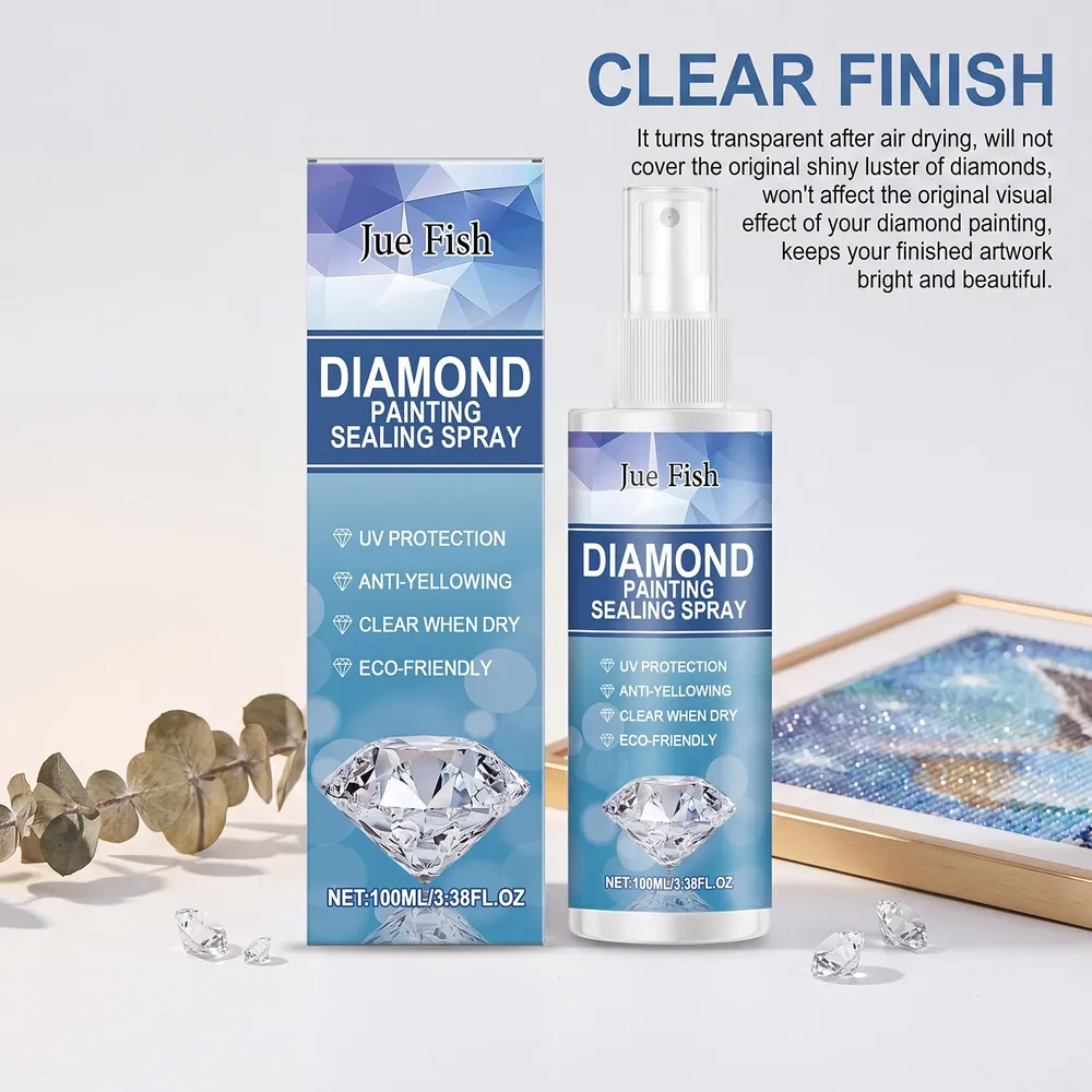 Spray scellant brillant anti-poussière pour peinture diamant